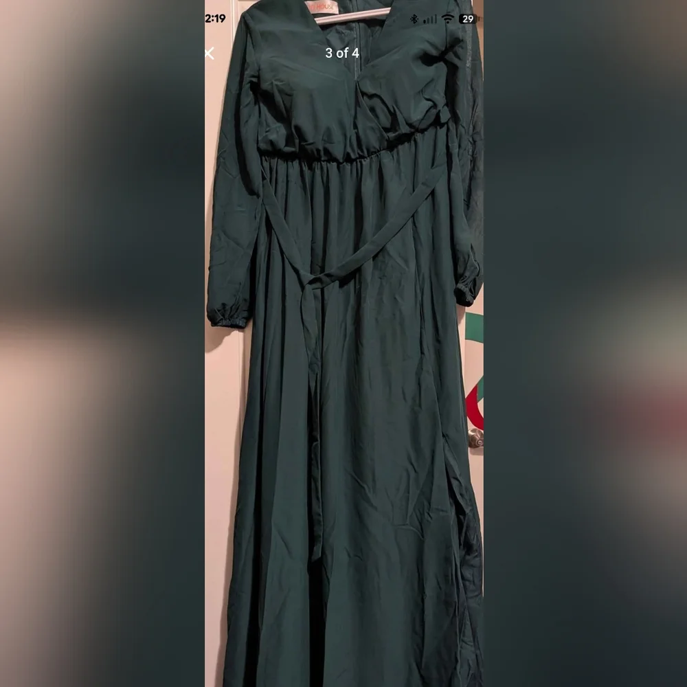 JJ's House Dark Green Maternity Gown - Picture 3 of 3